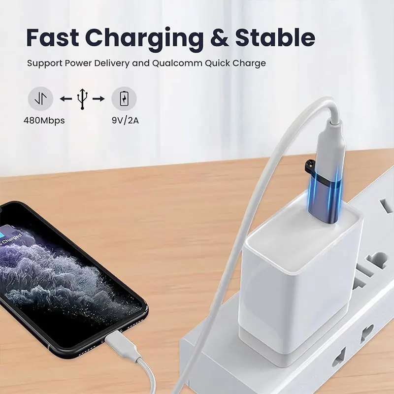 Compact Micro USB to Mini USB Adapter - Female to Male Charging & Data Connector
