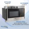 Microwave with Trim Kit | 1.0 Cu. Ft. | 900W | Direct Replacement for Greystone and High Pointe (Stainless Steel) 5