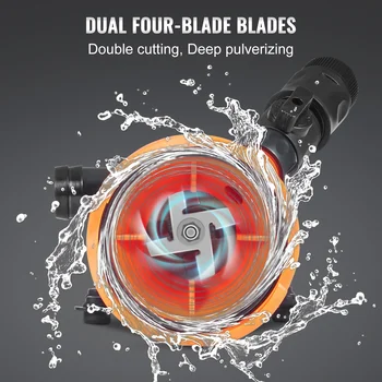 VEVOR RV Portable Macerator Pump 12V 12GMP with Detachable Quick Connection Valve Metal Hose Clamp Power Cord for RV Motorhome 4