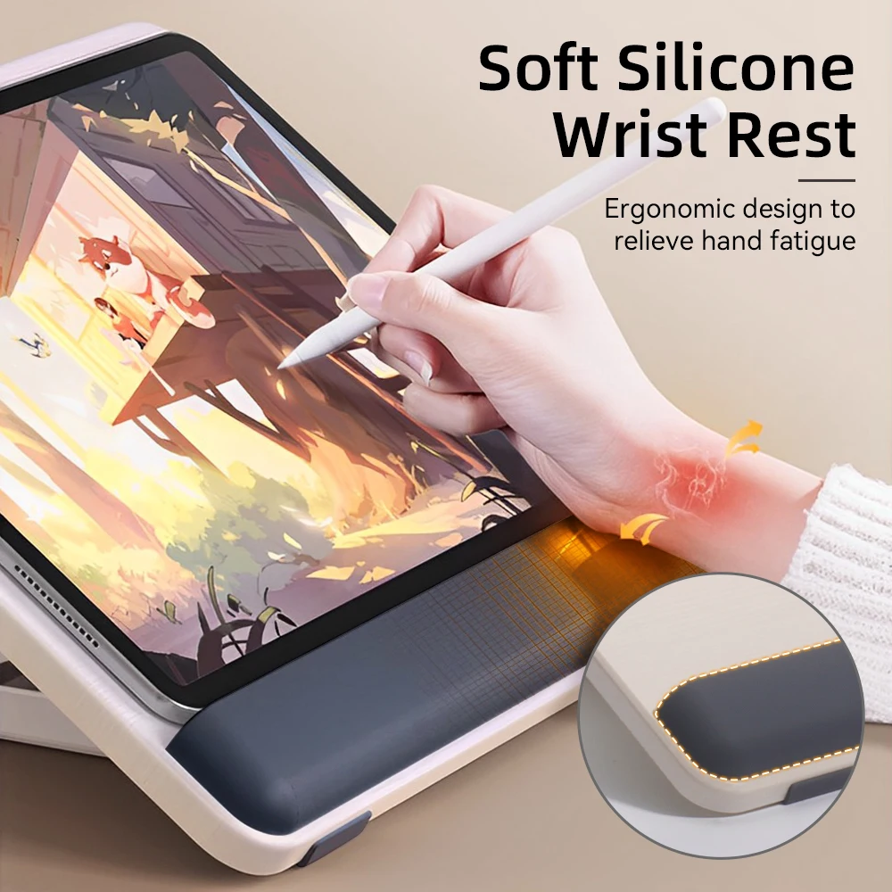 Adjustable Multi-Device Tablet and Laptop Stand with Book Holder Functionality