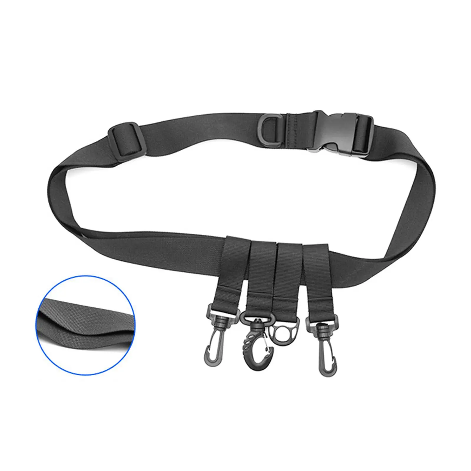 Waist Belt Strap Quick Release Buckle Multifunctional Fishing Wader Belt Fishing Wading Belt for Rock Fishing Boat Bank Fishing 4
