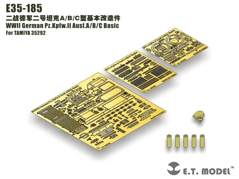 

Модель ET 1/35 E35-185 немецкий Pz Второй мировой войны. Kpfw.II Ausf.A/B/C Basic