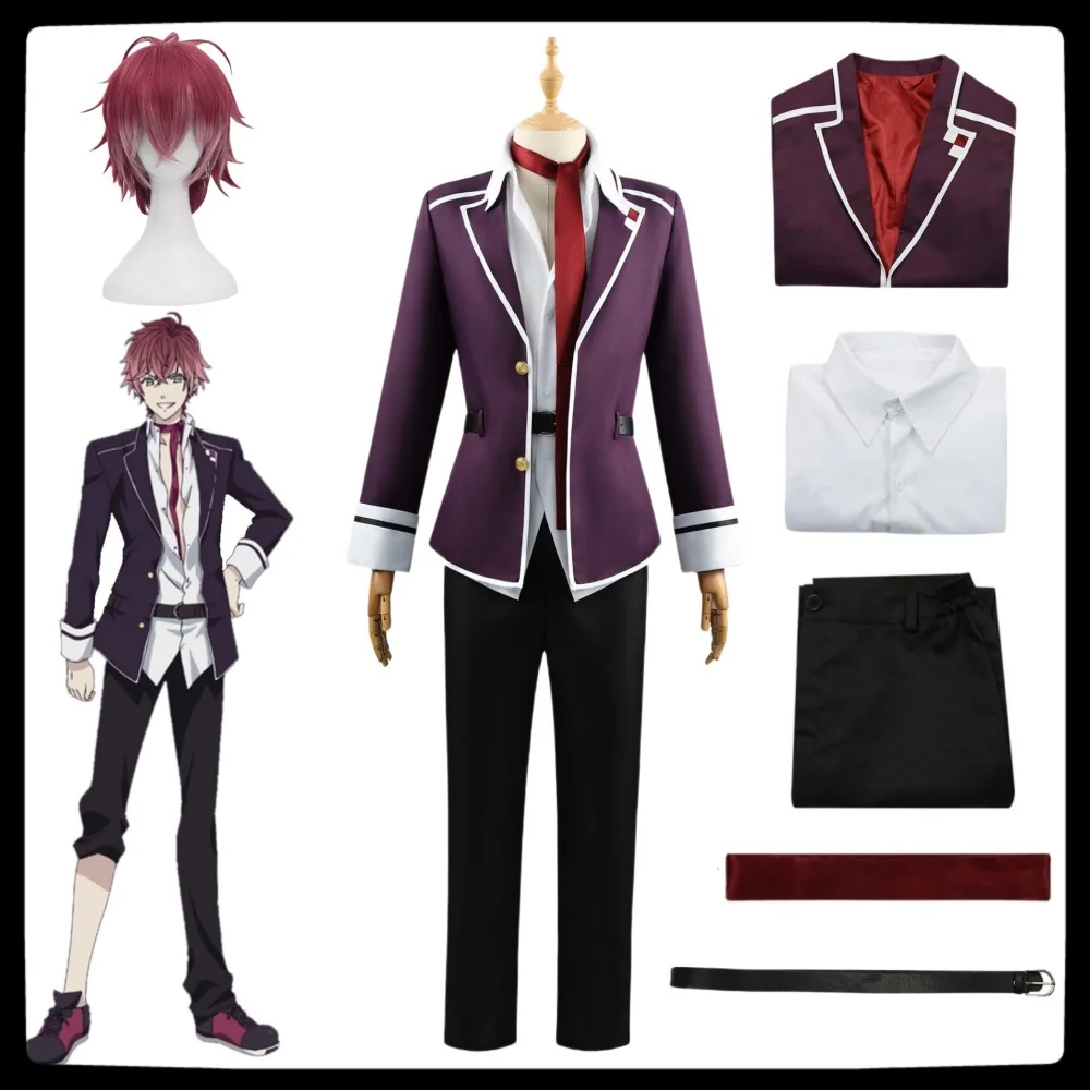

Diabolik Lovers Cosplay Sakamaki Ayato Costume Wig Anime School Uniform Halloween Carnival Party Suit