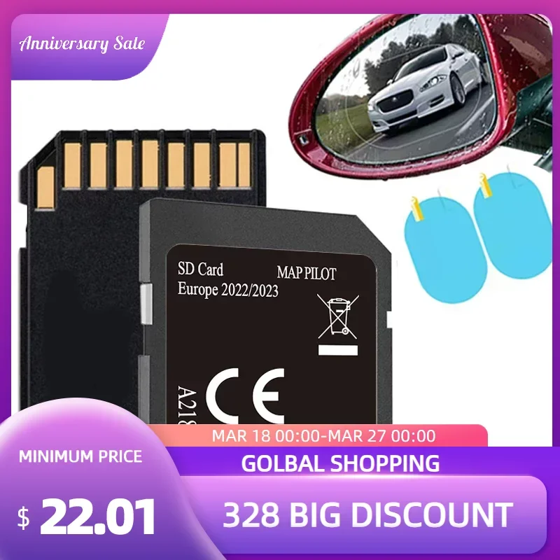 

A218 V19 SD Card for Mercedes-Benz A B C CLA CLS E GLS Garmin 2022/2023 Sat Nav V19 Update A2189062404 Europe