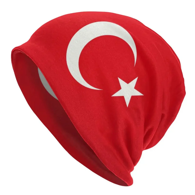 

Flag Of Turkey Beanie Bonnet Knitting Hat Men Women Fashion Unisex Adult Warm Winter Mustafa Kemal Ataturk Skullies Beanies Caps