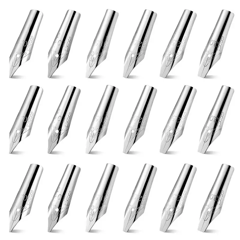 30 Pcs Flex Nib Fountain Pen Calligraphy Nibs Set Replacements Medium Pens Spare