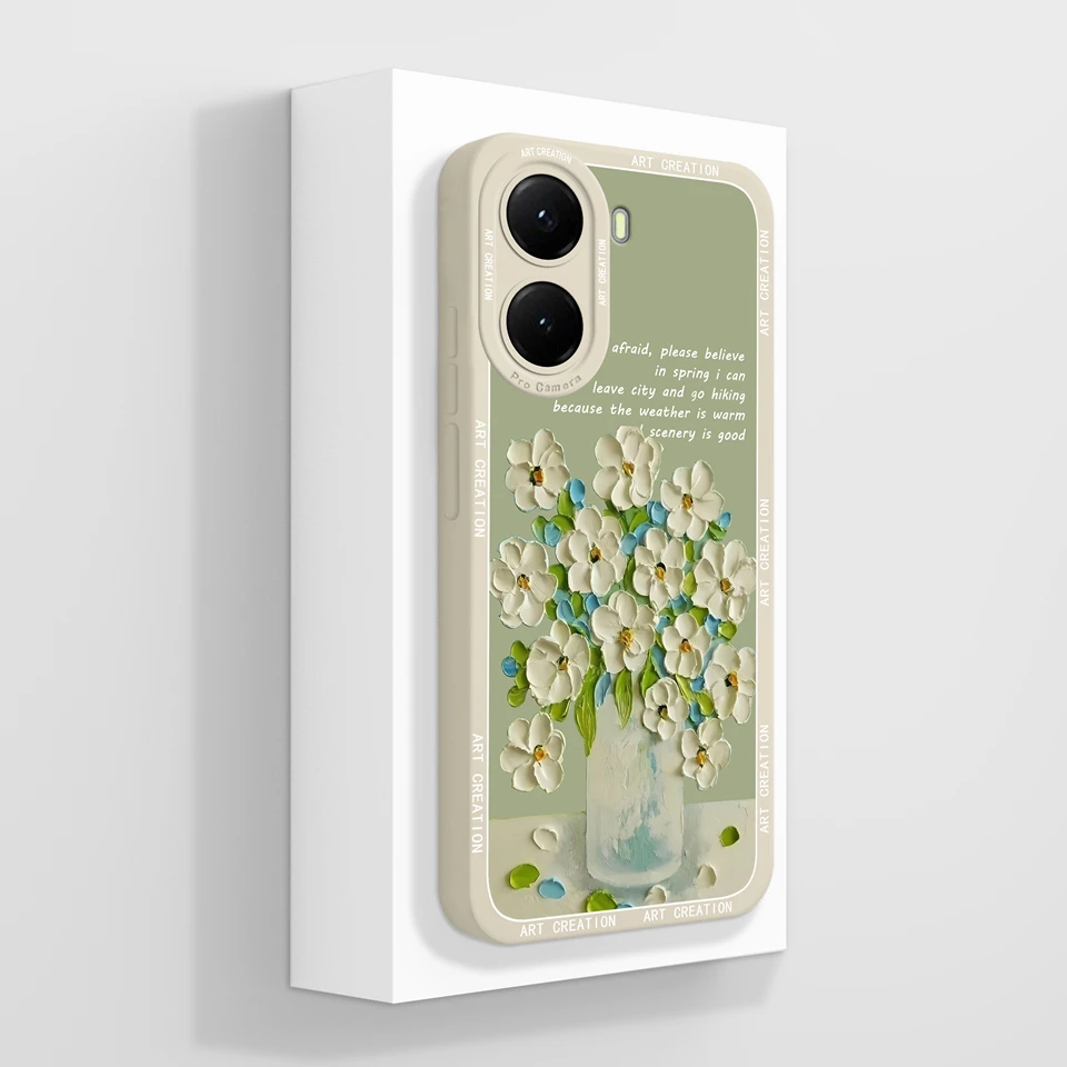 Sun Cat Flower Durable Shockproof Non-slip Liquid Soft Phone Case Cover