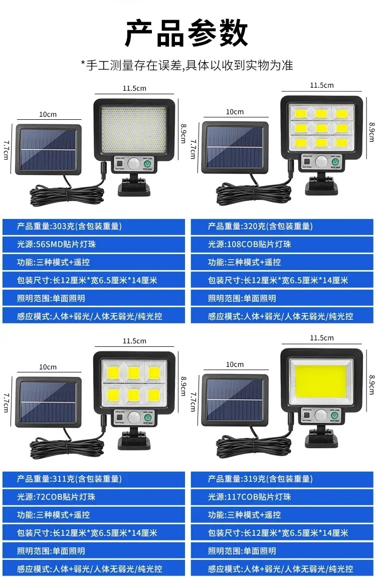 Description Picture 4 of itemSolar Human Body Induction Lamp Outdoor Split Garden Lamp Solar Energy Rechargeable Wall Lamp Outdoor Lighting  solar power