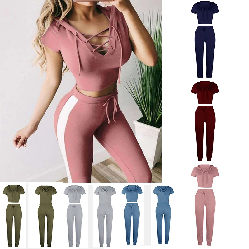 2023 Women Fashion Tracksuit Oversized Hoodie and Pants Casual Sport Suit  2 Piece Set 6 Colors new summer american flag men tracksuit fashion 2 piece set beach style holidays 3d print t shirts men sport tshirt shorts clothe