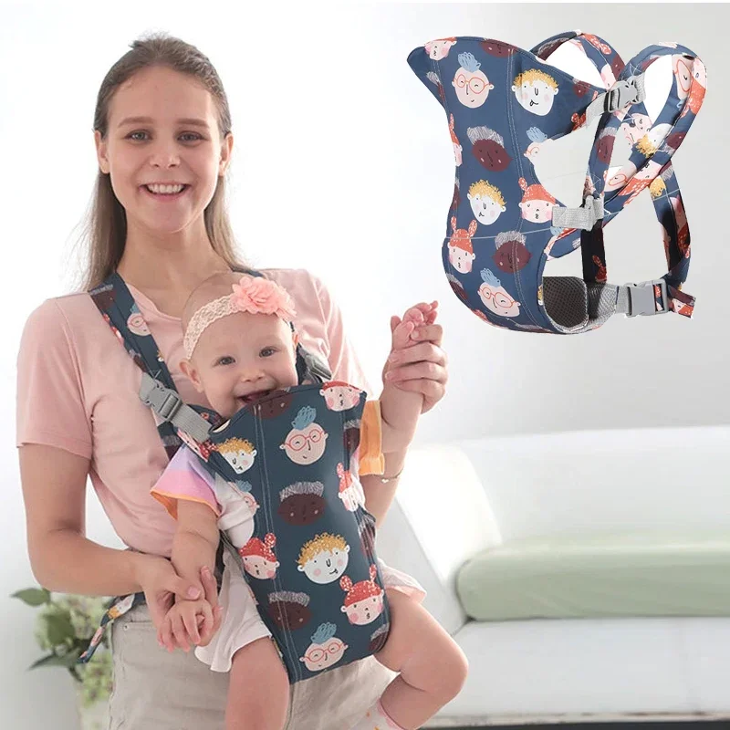 

Портативный эргономичный рюкзак для новорожденных, с держателем спереди и сзади