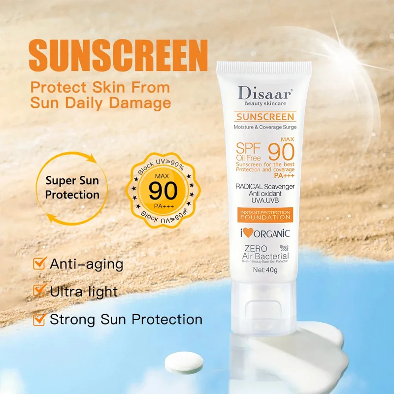 كريم وقاية من الشمس للوجه من Disaar SPF 90 واقي لل...