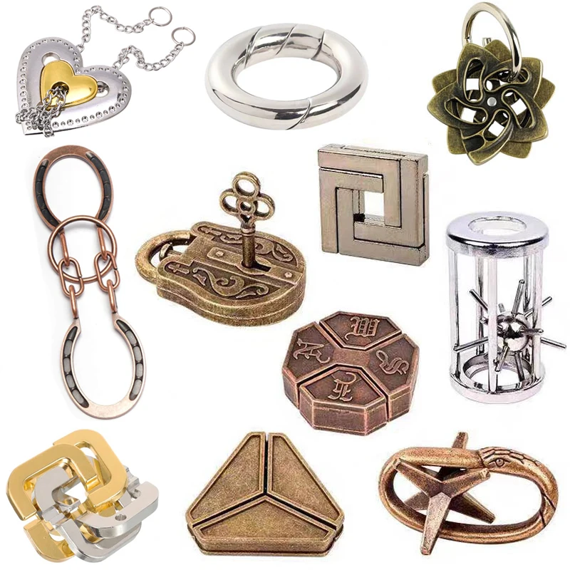 Metal-Puzzle-Brain-Teaser-IQ-Test-Toys-Educational-Mind-Games-Adults ...