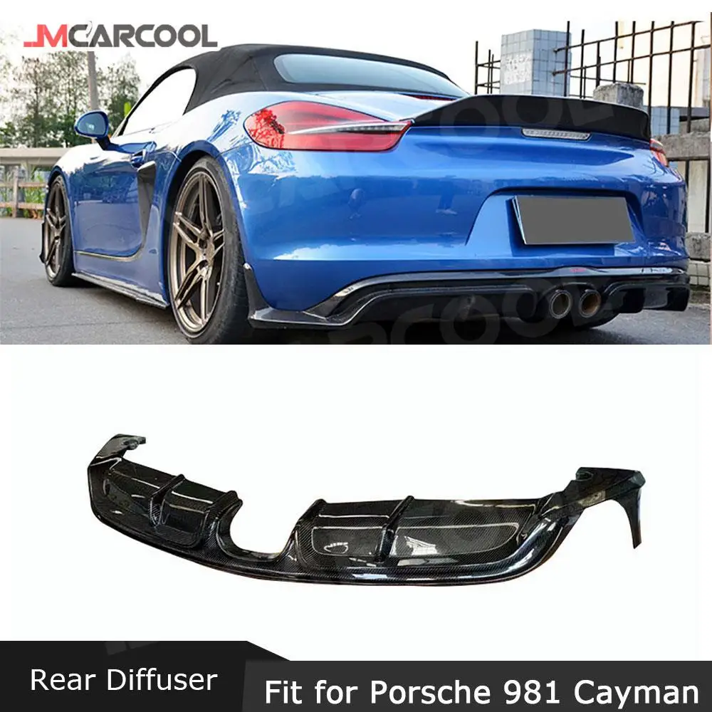 

Rear Lip Diffuser for Porsche 981 Cayman Boxster 2013-2015 Bumper Guard Carbon Fiber