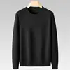 8XL 7XL 6XL 2023 New Fall Winter High End Cashmere Sweater Men Long Sleeve O-Neck Mens Pullover Sweaters Keep Warm Pull Homme 4