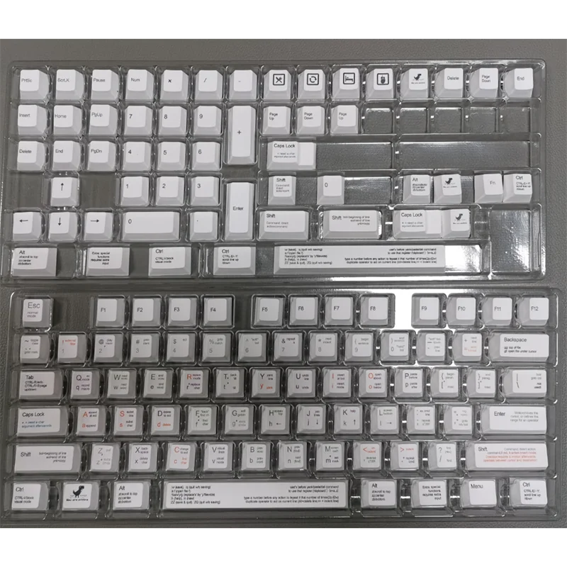Teclado Mecânico Keycaps Pbt Keycaps Sublimação Cherry Profile 131 Teclas Programador - Imagem 5