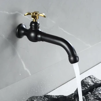 ก๊อกน้ำเย็นเดี่ยวติดผนังสำหรับใช้งานกลางแจ้ง, ก๊อกน้ำอ่างล้างจานติดผนังสีบรอนซ์, ก๊อกน้ำแบบหมุนได้ 2