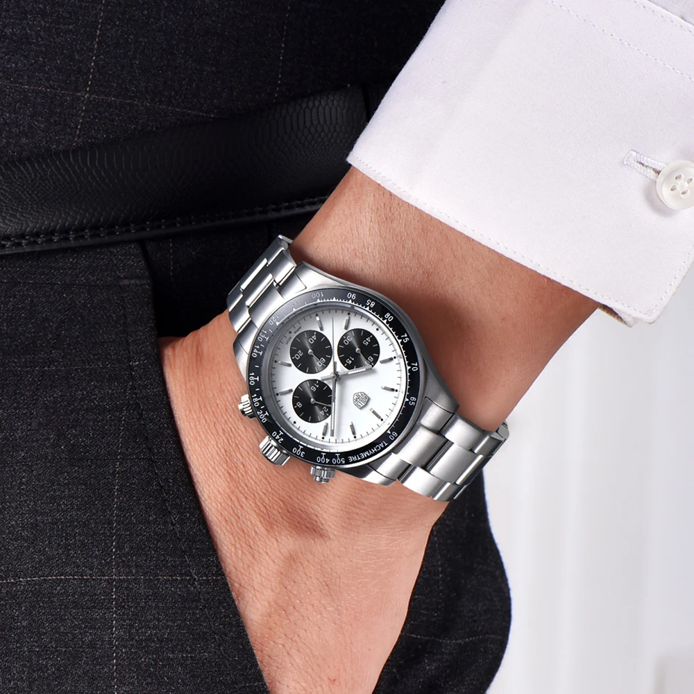 Men's Watch Rollstimi Luxury Quartz Watch Men's Gift VK63 Sapphire