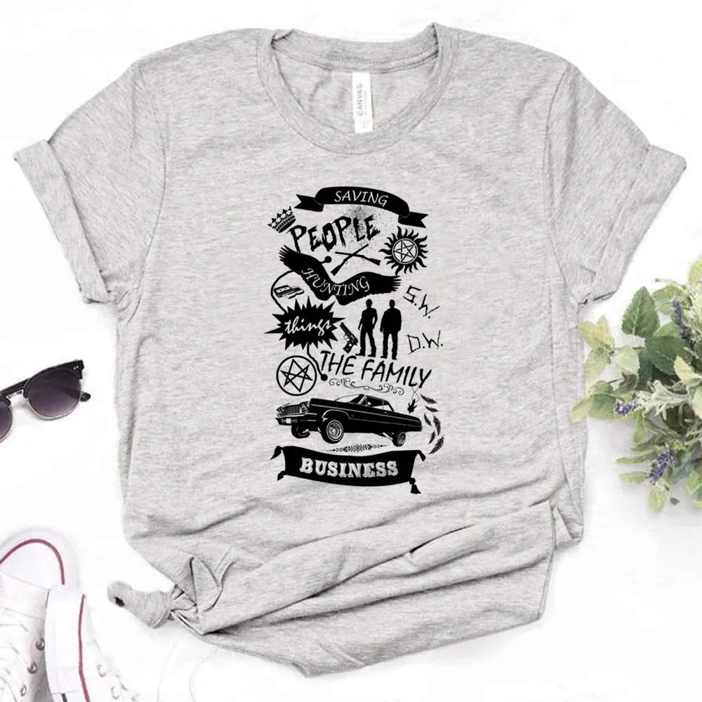 

Supernatural t-shirts women designer top girl graphic clothing