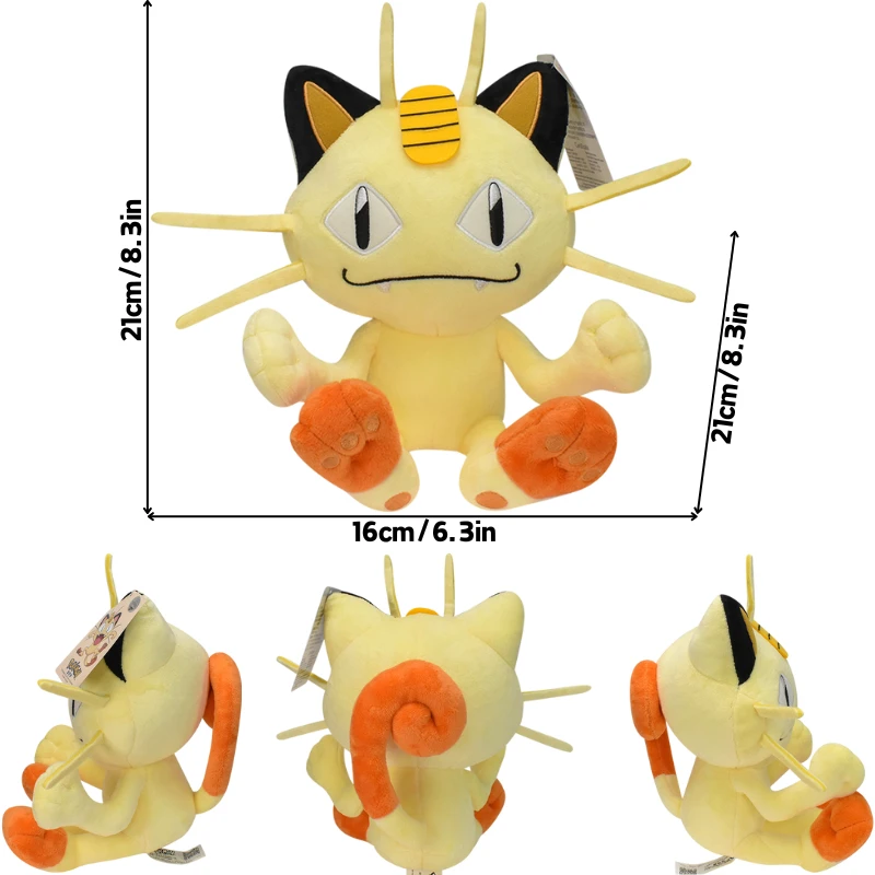 thumbnail image 1 of Peluches suaves Charizard Wartortle Vulpix Mimikyu Meowth Magikarp Mew Jolteon Muñecos de peluche Regalos para festivales, 1 of 5