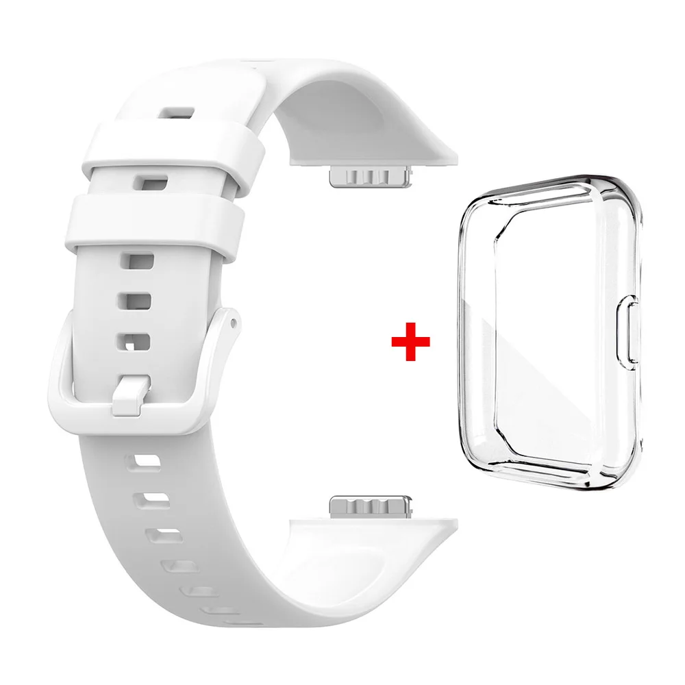 Silicone Strap and Transparent TPU Protective Case