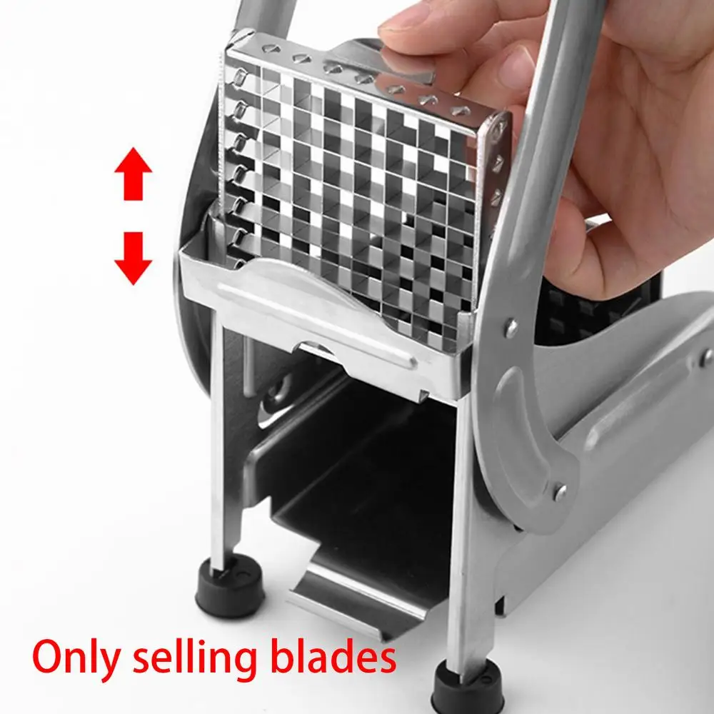Description Picture 2 of itemVegetable Shredder Stainless Steel Potato Chips Maker Meat Chopper French Fries Slicer Cutting Machine Potato Cutter Blade