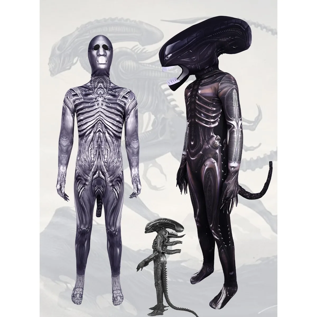 大人のためのエイリアンXenomorphコスチューム、SF映画