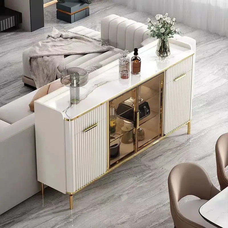 Sideboard Dining Room Shelf Furniture Kitchen Table Armoire De Cuisine et Prefab Coffee Bar Cabinet Modern Living Auxiliary