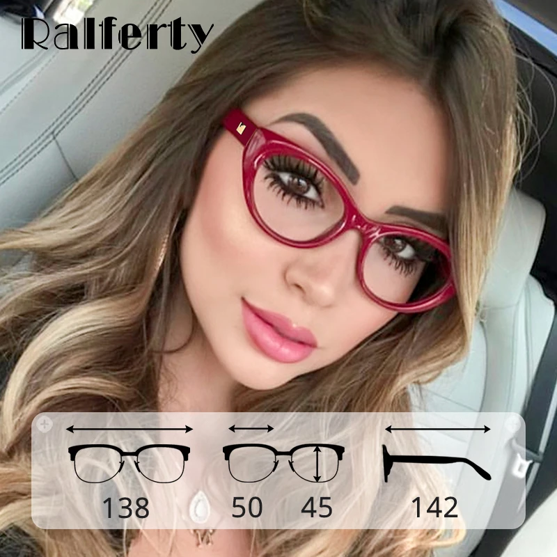 Ralferty Montura de Vintage para mujer, de calidad, Ojo de Gato, de leopardo negro, sin dioptrías, F95154|Las mujeres gafas de Marcos| - AliExpress