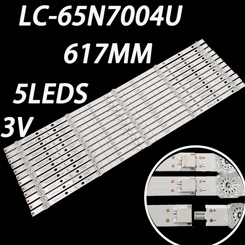 12pcs LED backlight JL.D65051330-365AS-M V02 for LC-65Q7370U LC-65N7004U LC-65Q7330U LC-65Q7300U N65 H65E3A-Y H65E3A H265AS5