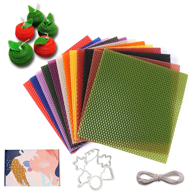 Grade Natural Beeswax Sheets for Candle Making Kit All-Inclusive Candle DIY  Crafts for Beginners Adults Women Gifts - AliExpress