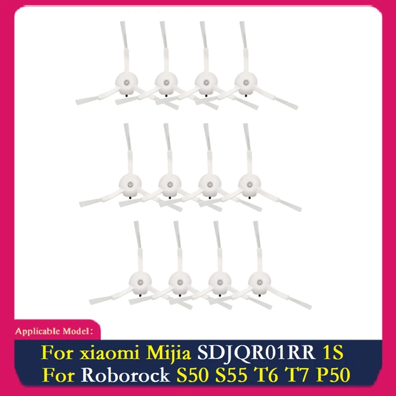 

Боковая щетка для пылесоса Xiaomi Mijia SDJQR01RR 1S / S50 S55 T6 T7 P50, набор аксессуаров для уборки дома, 12 шт.