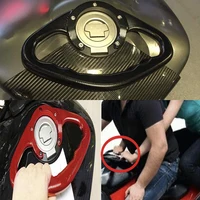 Motorcycle Fuel Gas Tank Handle Grab Bar CNC Aluminum Alloy Passenger Armrest For Kawasaki Rear Passenger Fuel Tank Handle