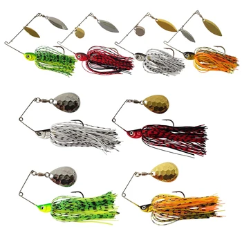 Eupheng Spinner Bait Spoon Wire Bait 3.5g-14g Bass jig Chatter bait Fishing Lure Spinnerbait Pike Bass Fishing Tackle 1