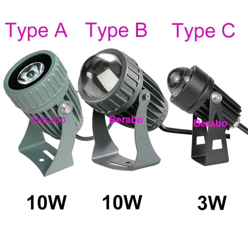 LED-RGB-Flutlicht für den Außenbereich, 110 V, 220 V, 10 W, wasserdichter Scheinwerfer mit schmalem Abstrahlwinkel, Landschaft, Straße, Garten, quadratische Flutlichter – Detail 1
