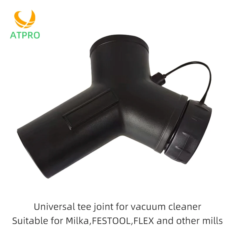 Y-Tee PipeVacuum Cleaner Universal Tee Fitting For Mill Vacuum Cleaner Tubes Such As Milka FESTOOL FLEX