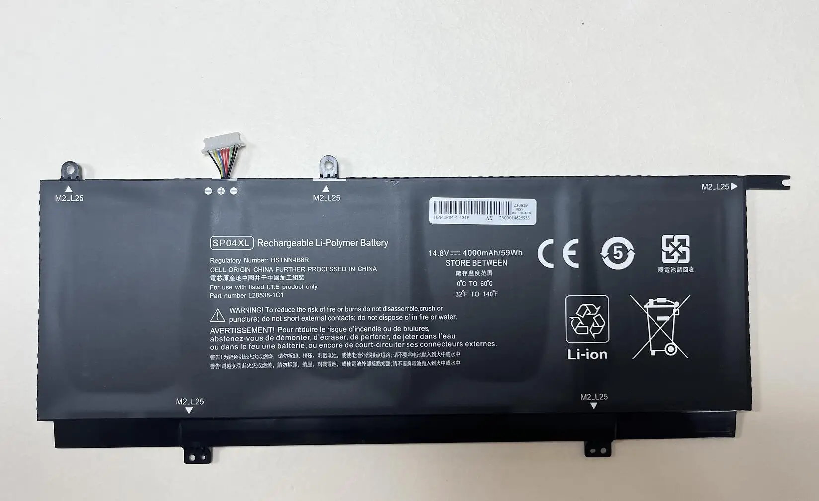 Bateria do Portátil para hp Spectre Chromebook Sp04xl X360 13-ap0000na Ap0050tu 14-da0011dx Hstnn-ob1b Hstnn-ib8r L28764005 - Imagem 3