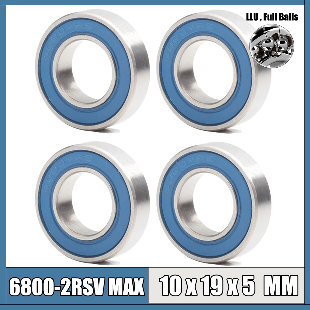 6800 2RSV MAX подшипник 10*19*5 мм 4 шт