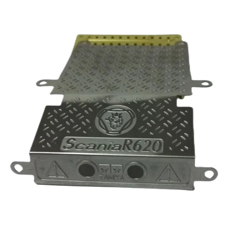 For 1/14 Tamiya Truck Tractor Scania 620 56368 770s Stainless Steel Anti-skid Plate Decorative Board DIY RC Cars Upgrade Parts 3