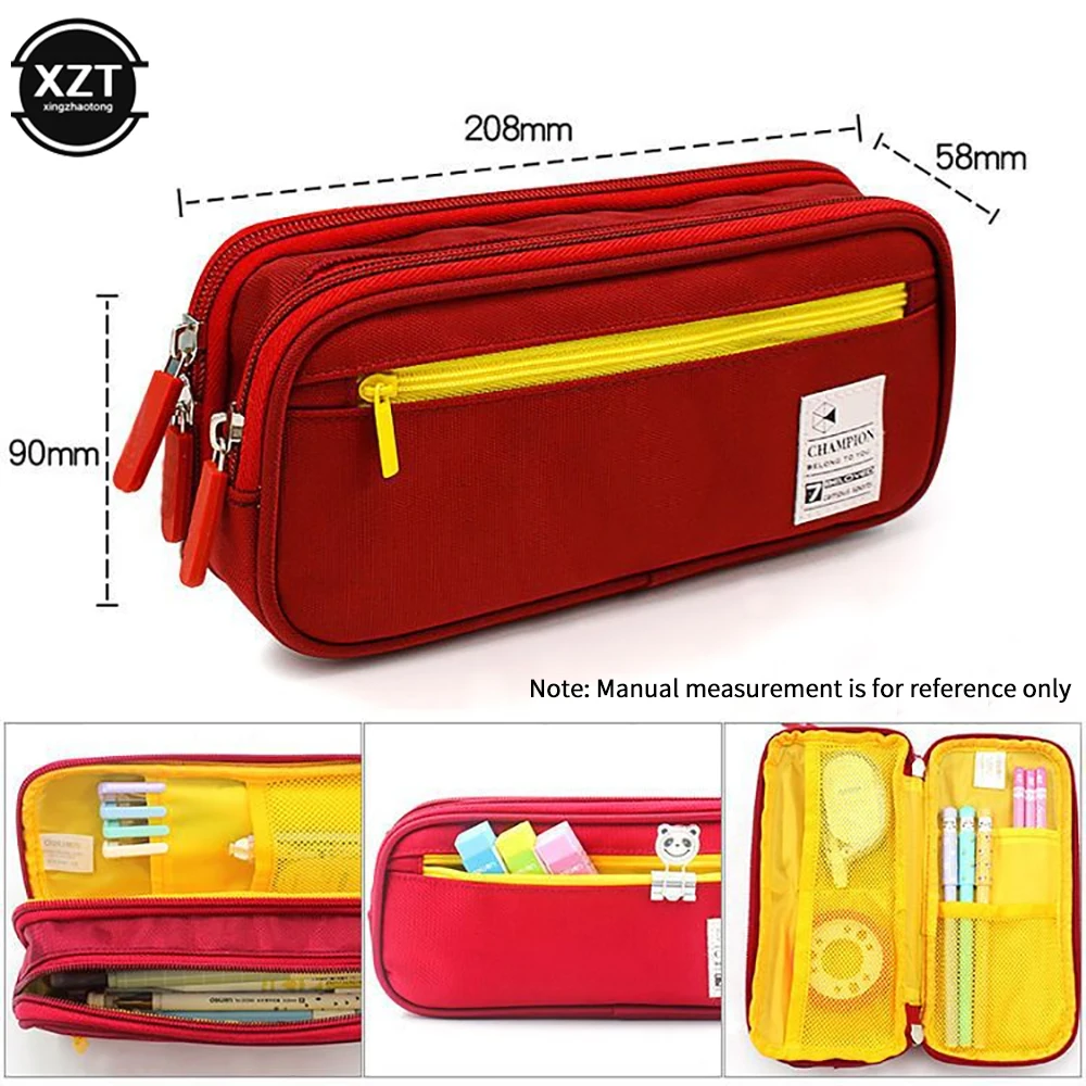 Creative Pencil Case Cute Students Pencil Cases Big Pen Bags Storage Box Boy Girl Kid Large Capacity School Stationery Supplies