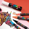 Uni Acrylic Paint POSCA Marker Pen Set PC-5M PC-3M PC-1M Rock Rotuladores Marking Art Pens Graffitti Painting Supplies Paint Pen 4