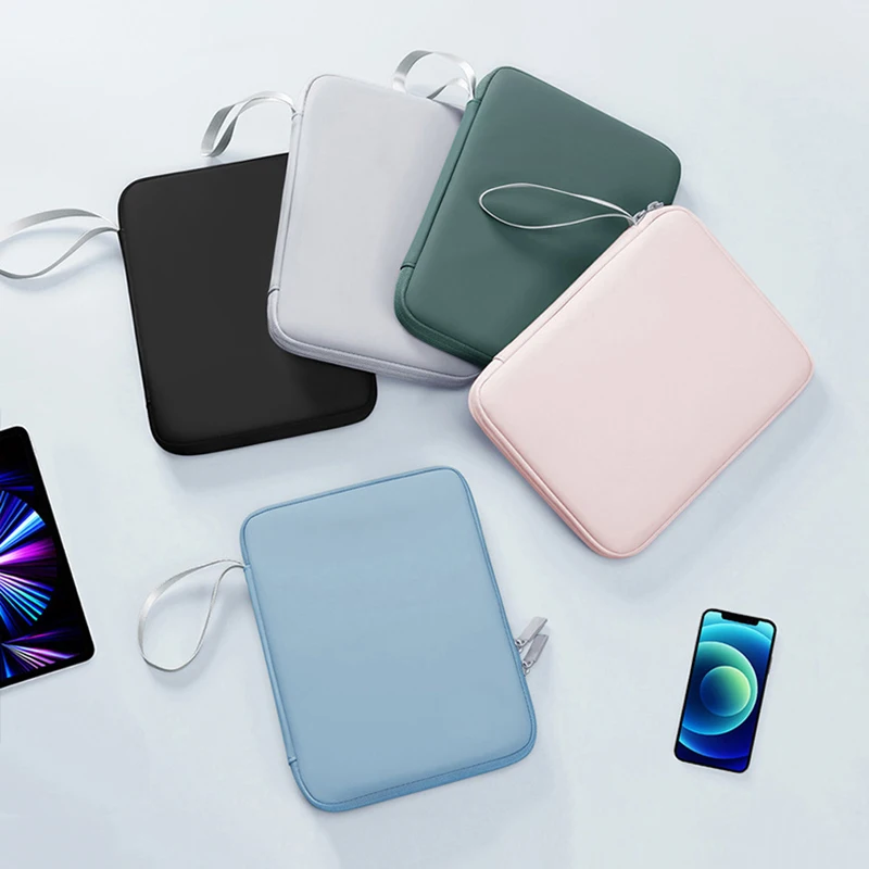 Versatile Shockproof Tablet Sleeve with Multi-Pocket Design