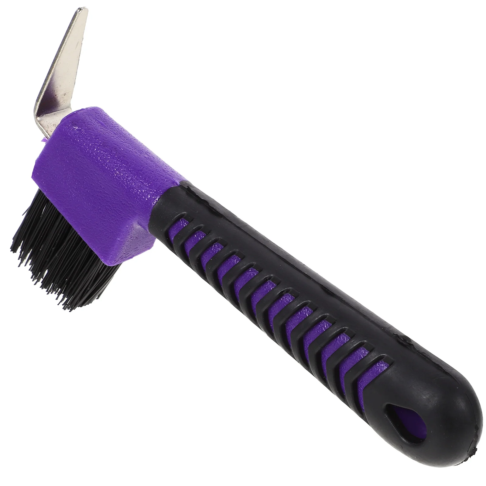 

Horse Hoof Pick with Rubber Handle Portable Hoofpick Random Colors