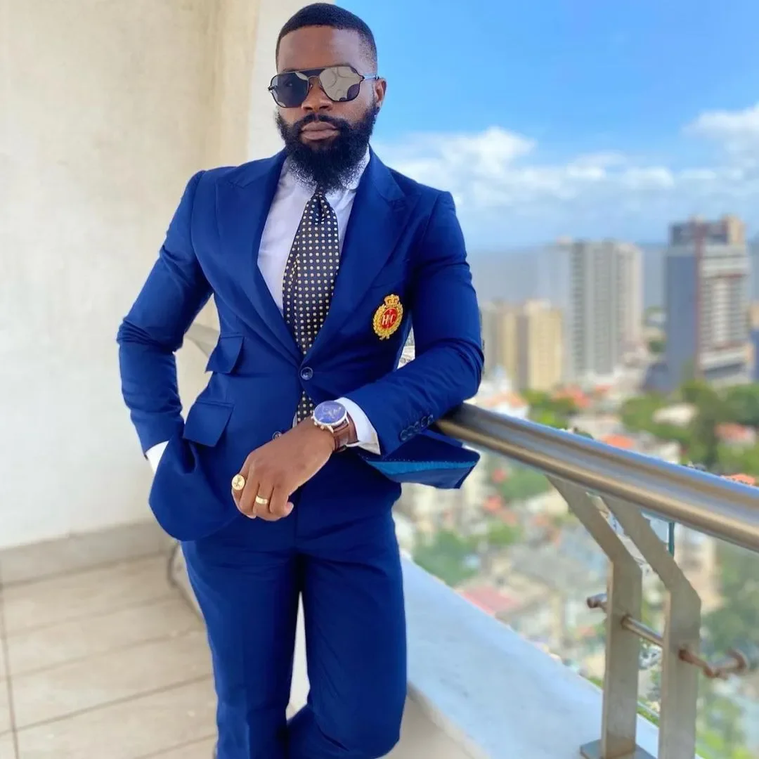 royal blue dress shirt and tie Hisdern Non-iron Royal Blue Dress Shirt and Striped Tie
