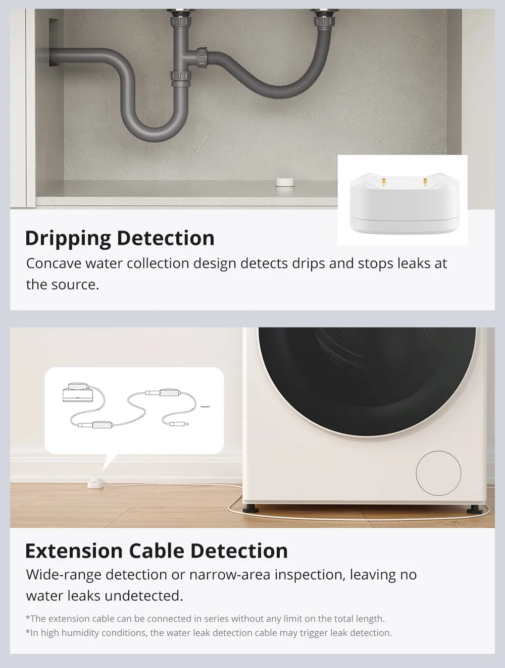 SNZB-05P Zigbee 3.0 Water Leak Detector 5 Years Lifetime IP67 Waterproof Smart A