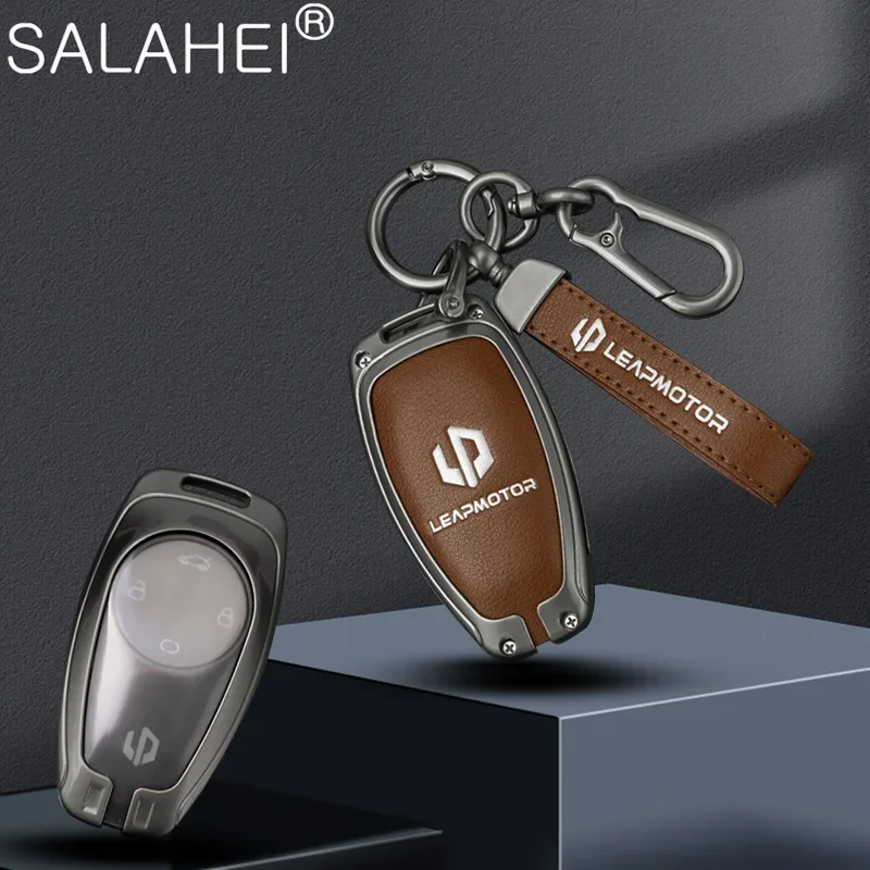 Zinc alloy car smart remote control key bag shell for Leapmotor C11 S01 T03 C01 new car key chain accessories key case,key case cover,car key shell,remote control case cover