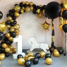 

Black Gold Star Balloon Arch Garland Kit Birthday Party Decoration Wedding Decoration Ramadan Decoration Balloons Baby Shower
