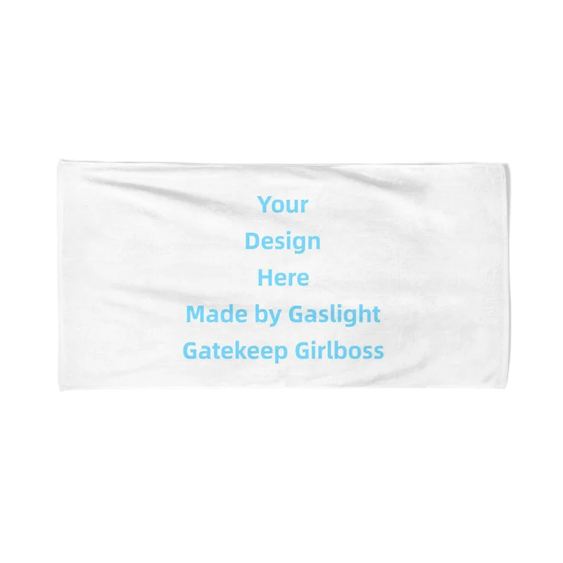 

Пляжное полотенце Gaslight Gatekeep Girlboss для бассейна, кемпинга, пикника, йоги, спортзала