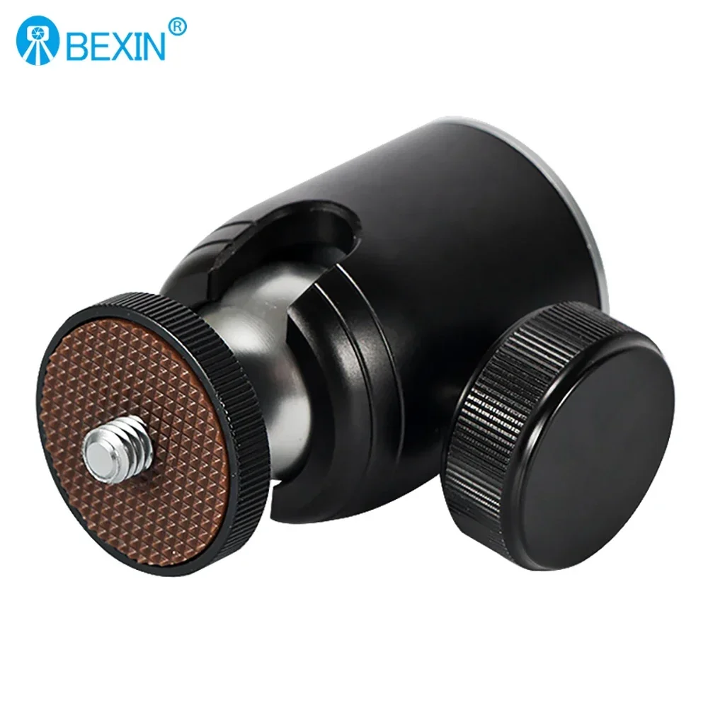 BEXIN K26A Ball Head Mount Metal 360 Degree Swivel Mini BallHead 1/4" Screw Mount for DSLR Camera Fill Light Tripod Ball Head tripod ball head
