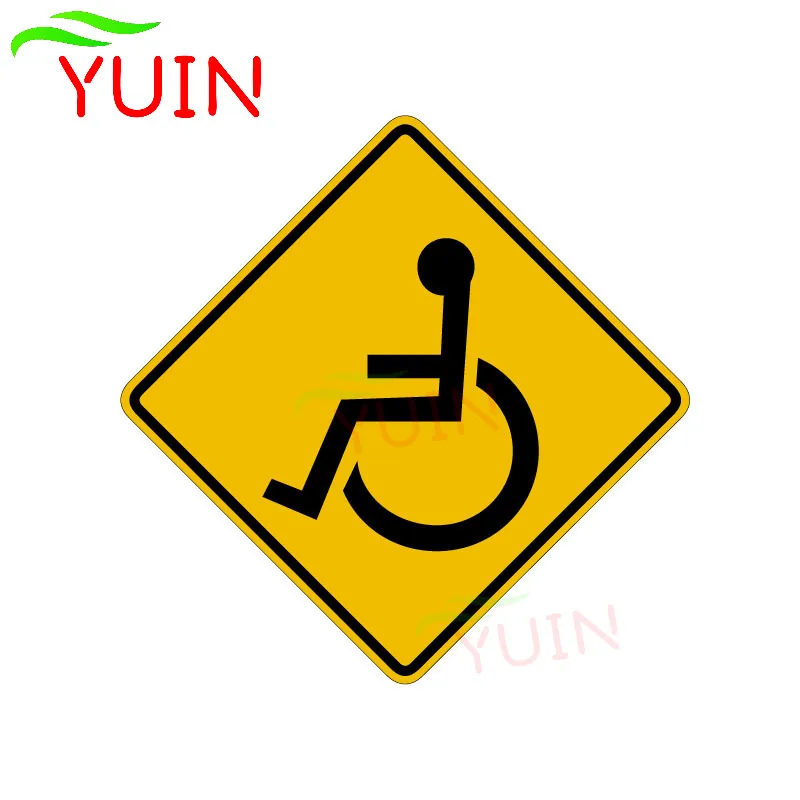 

Stylish Disabled Access Sign Car Sticker Personality Bumper Window Decoration Accessories Motorcycle Waterproof Decal 13*13cm
