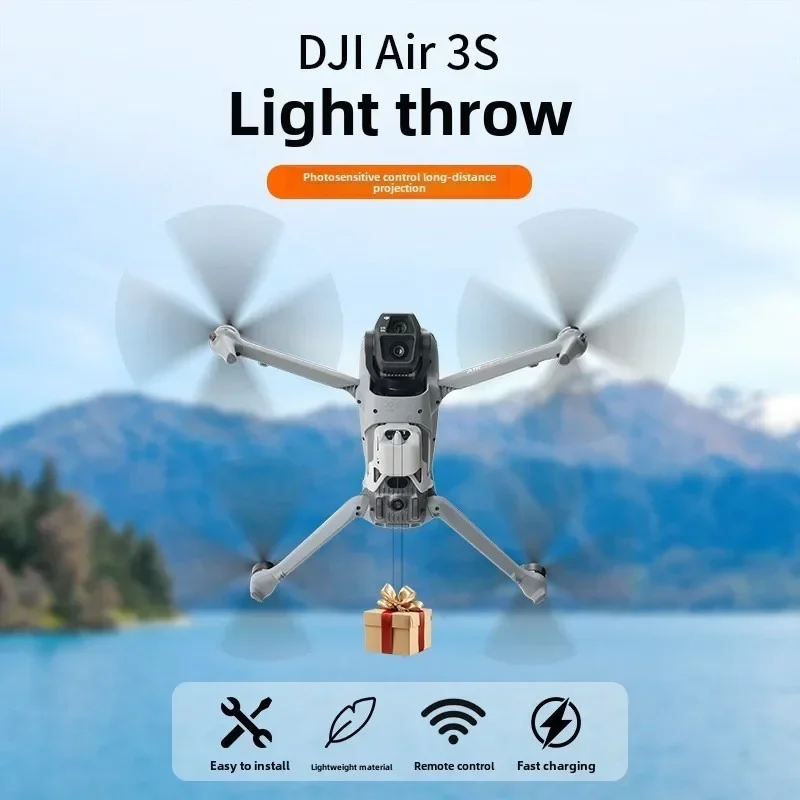 DJI AIR 3S 릴리즈 투척기 액세서리용 투척 웨딩 링, 타이 와이어 포함 선물 투척기 드론 에어 드롭핑 액세서리